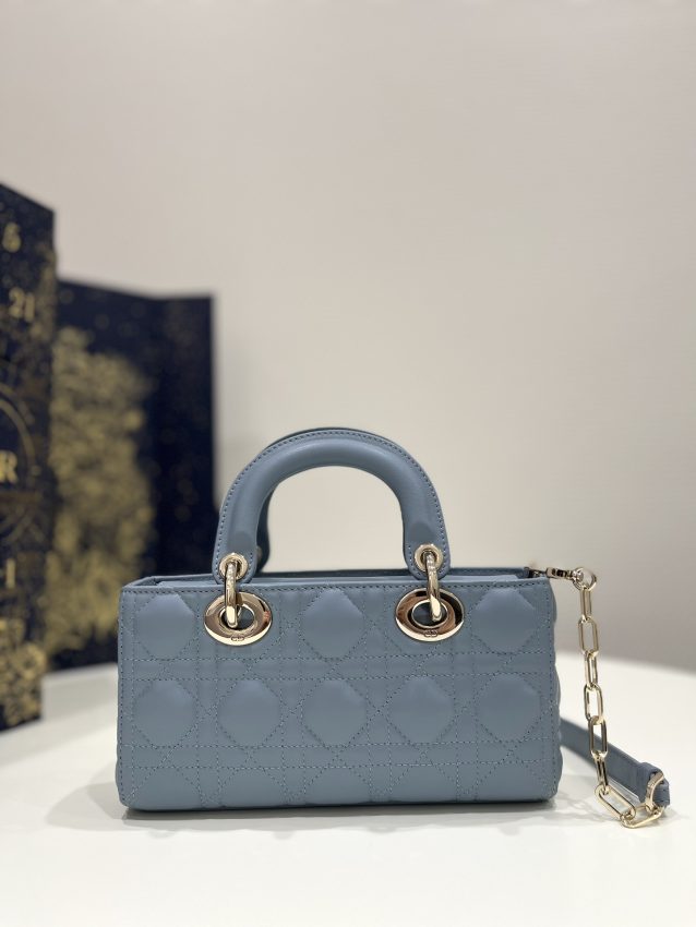 Replica Dior Lady D-Joy Bag Blue 4 Replica Dior Lady D-Joy Bag Blue - authentic-look luxury purse replica