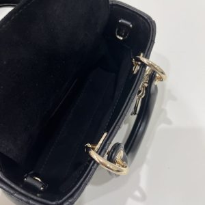 Replica Dior Lady D-Joy Mini Bag Black 4 Replica Dior Lady D-Joy Mini Bag Black - realistic designer-inspired fake bag