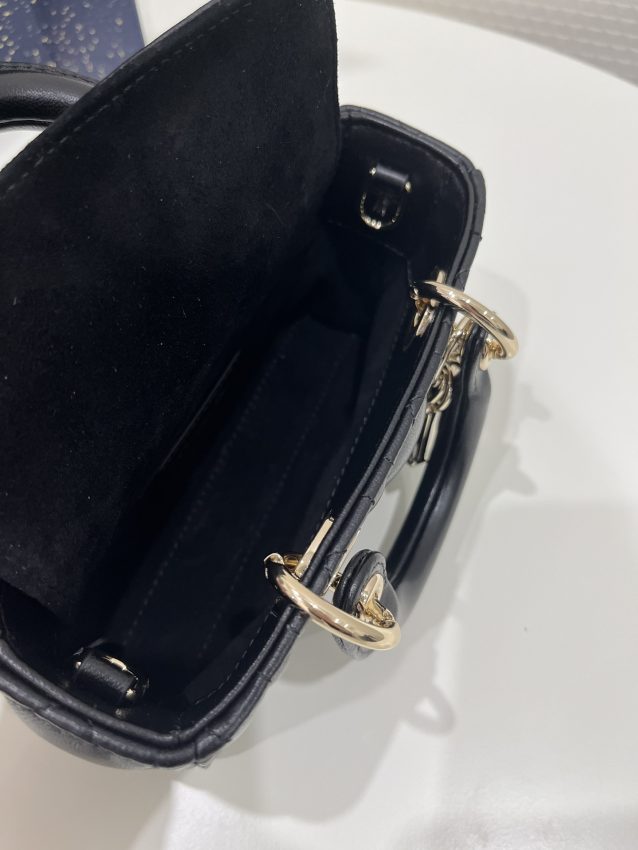 Replica Dior Lady D-Joy Mini Bag Black 4 Replica Dior Lady D-Joy Mini Bag Black - realistic designer-inspired fake bag