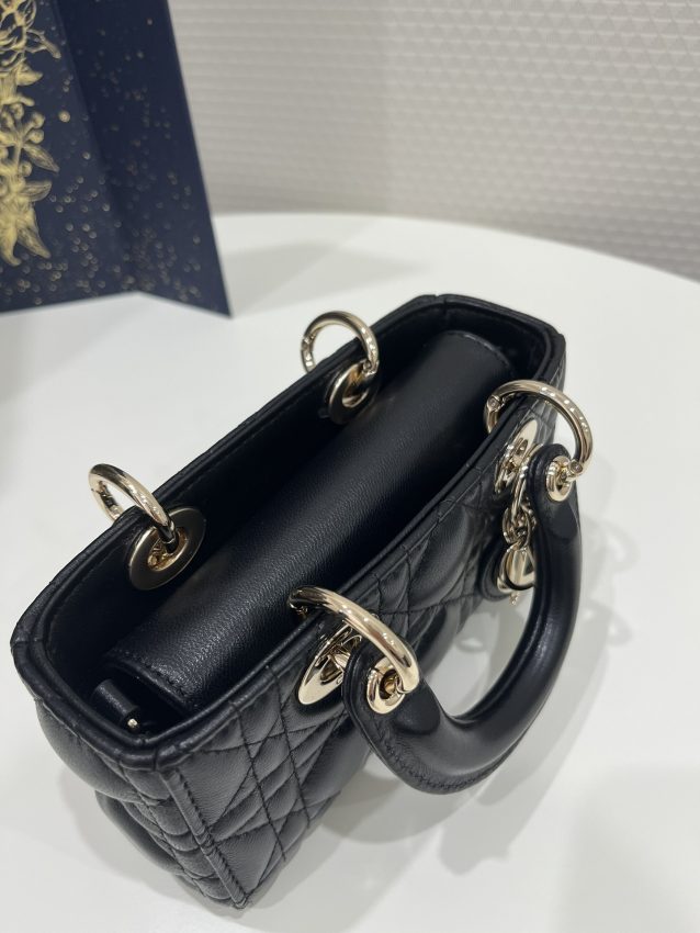 Replica Dior Lady D-Joy Mini Bag Black 8 Replica Dior Lady D-Joy Mini Bag Black - high-end fake designer purse