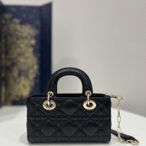 Replica Dior Lady D-Joy Mini Bag Black 2 Replica Dior Lady D-Joy Mini Bag Black - high-end fake designer purse
