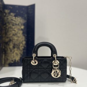 Replica Dior Lady D-Joy Mini Bag Black 1 Replica Dior Lady D-Joy Mini Bag Black - 1:1 designer replica handbag