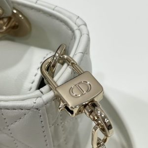 Replica Lady D-Joy Mini Bag White 4 Replica Lady D-Joy Mini Bag White - realistic designer-inspired fake bag