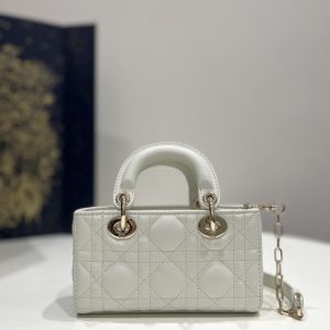 Replica Lady D-Joy Mini Bag White 8 Replica Lady D-Joy Mini Bag White - high-end fake designer purse