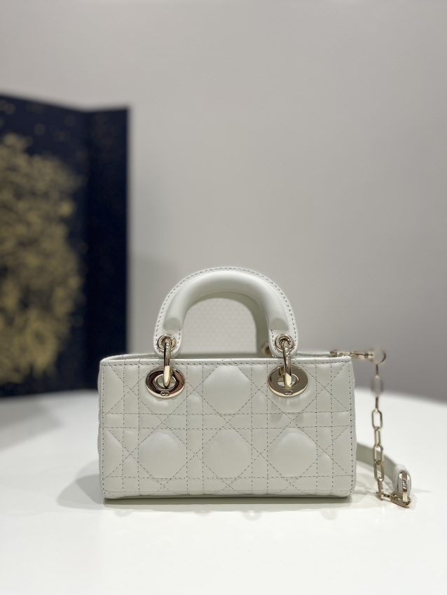 Replica Lady D-Joy Mini Bag White 8 Replica Lady D-Joy Mini Bag White - high-end fake designer purse