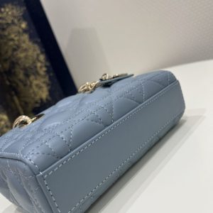 Replica Dior Lady D-Joy Mini Bag Blue 6 Replica Dior Lady D-Joy Mini Bag Blue - elite superclone designer purse