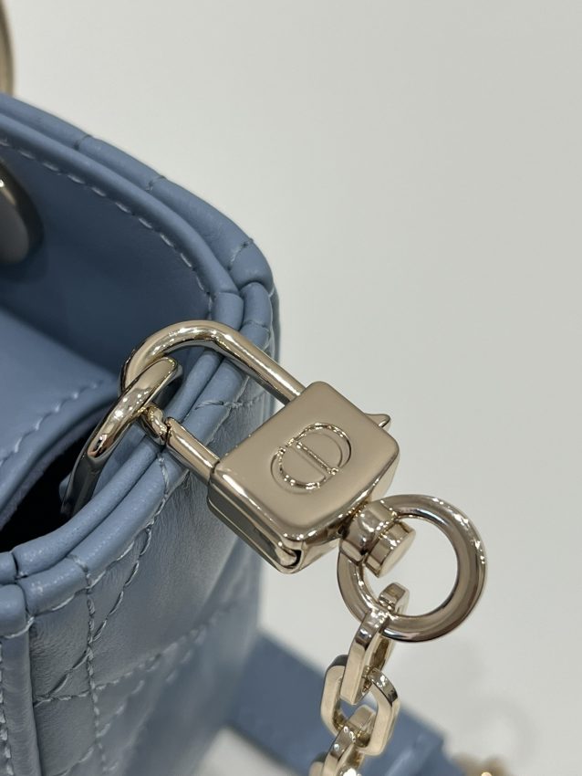 Replica Dior Lady D-Joy Mini Bag Blue 3 Replica Dior Lady D-Joy Mini Bag Blue - authentic-look luxury purse replica