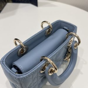 Replica Dior Lady D-Joy Mini Bag Blue 9 Replica Dior Lady D-Joy Mini Bag Blue - top-tier luxury replica shoulder bag