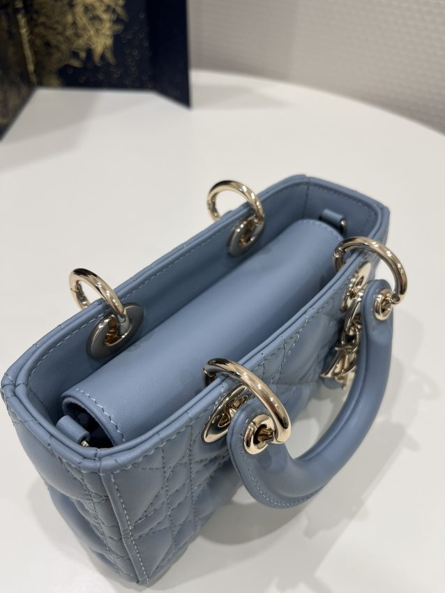 Replica Dior Lady D-Joy Mini Bag Blue 9 Replica Dior Lady D-Joy Mini Bag Blue - top-tier luxury replica shoulder bag