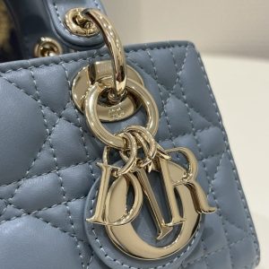 Replica Dior Lady D-Joy Mini Bag Blue 4 Replica Dior Lady D-Joy Mini Bag Blue - elite superclone designer purse