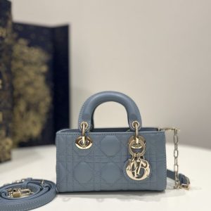 Replica Dior Lady D-Joy Mini Bag Blue 1 Replica Dior Lady D-Joy Mini Bag Blue - premium 1:1 fake handbag model