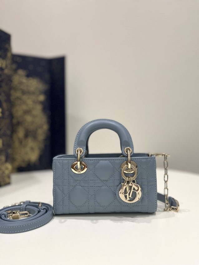 Replica Dior Lady D-Joy Mini Bag Blue 1 Replica Dior Lady D-Joy Mini Bag Blue - premium 1:1 fake handbag model