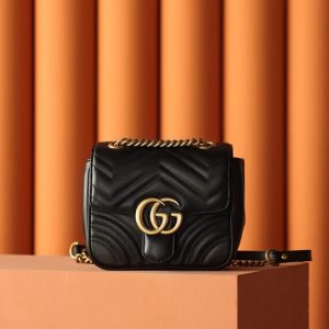 Replica Gucci GG Marmont Square Black 4 Replica Gucci GG Marmont Square Black - ultra-realistic fake designer tote