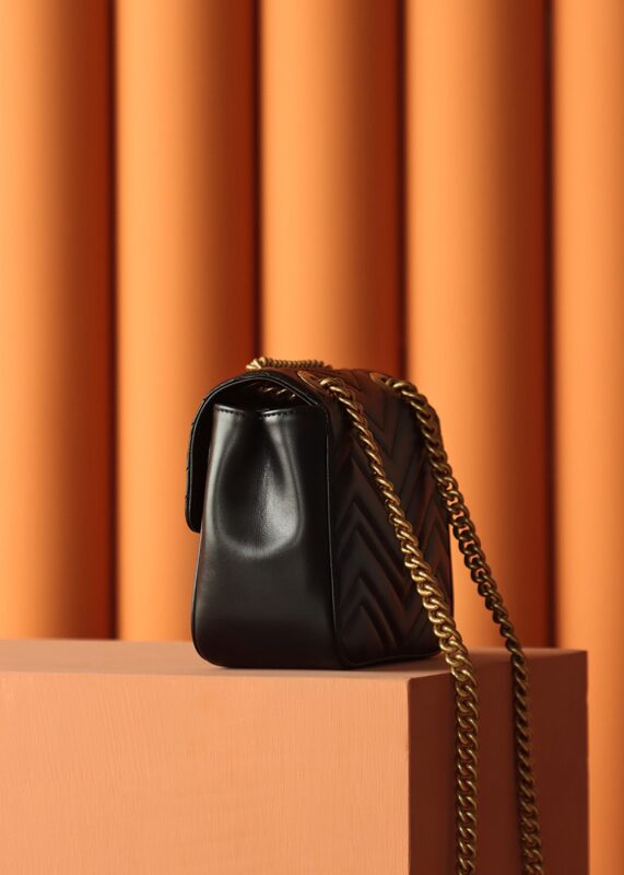 Replica Gucci GG Marmont Square Black 5 Replica Gucci GG Marmont Square Black - best quality luxury bag dupe