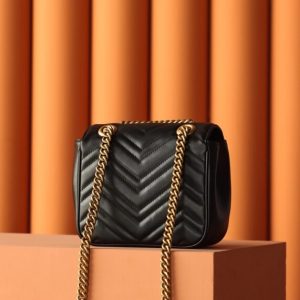 Replica Gucci GG Marmont Square Black 6 Replica Gucci GG Marmont Square Black - ultra-realistic fake designer tote