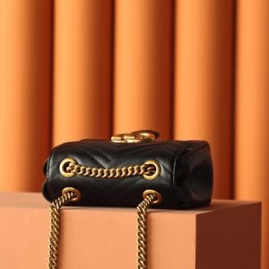 Replica Gucci GG Marmont Square Black 7 Replica Gucci GG Marmont Square Black - high-accuracy replica luxury purse
