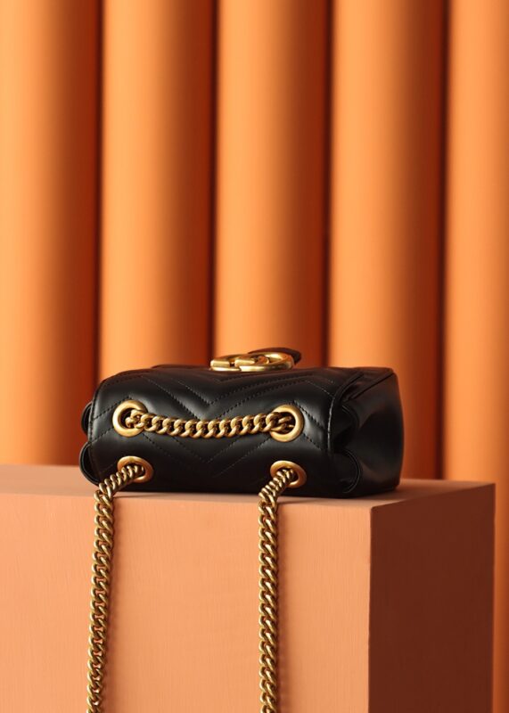 Replica Gucci GG Marmont Square Black 7 Replica Gucci GG Marmont Square Black - high-accuracy replica luxury purse