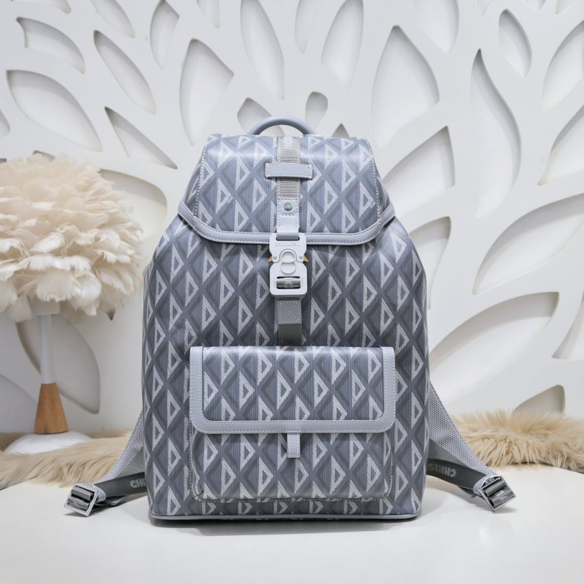 Replica Dior Hit The Road Backpack Diamond Grey 1 Replica Dior Hit The Road Backpack Diamond Grey - ultra-realistic fake designer tote