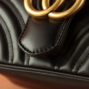 Replica Gucci GG Marmont Square Black 12 Replica Gucci GG Marmont Square Black - high-quality designer bag clone