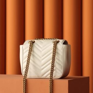 Replica Gucci GG Marmont Square Beige - near-authentic luxury replica handbag