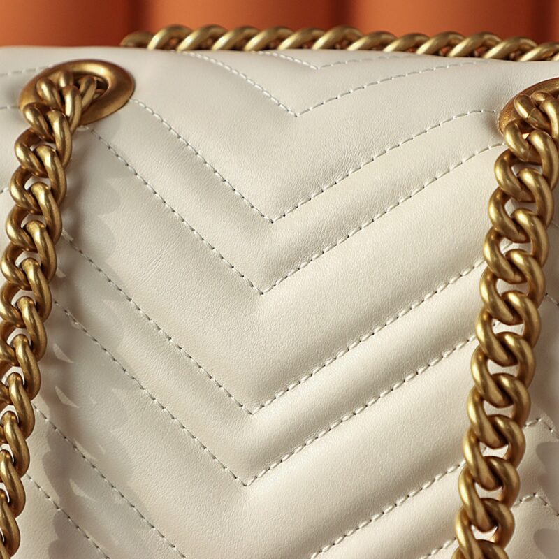 Replica Gucci GG Marmont Square Beige - near-authentic luxury replica handbag