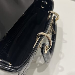 Replica Dior Lady D-Joy Bag Patent Black 2 Replica Dior Lady D-Joy Bag Patent Black - premium-grade designer purse dupe