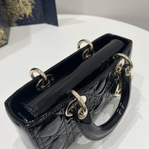 Replica Dior Lady D-Joy Bag Patent Black 9 Replica Dior Lady D-Joy Bag Patent Black - top-tier luxury replica shoulder bag