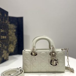 Replica Dior Lady D-Joy Bag White Patent 1 Replica Dior Lady D-Joy Bag White Patent - high-accuracy replica luxury purse