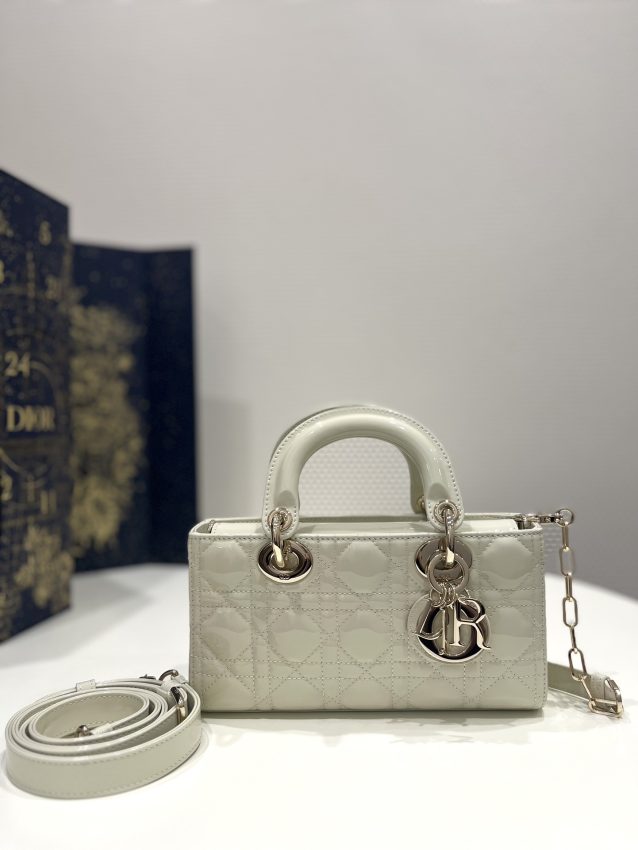 Replica Dior Lady D-Joy Bag White Patent 1 Replica Dior Lady D-Joy Bag White Patent - high-accuracy replica luxury purse