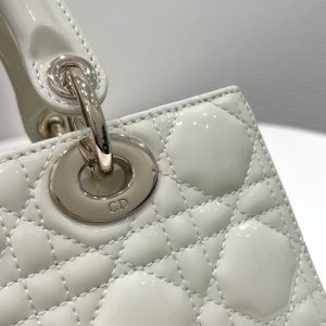 Replica Dior Lady D-Joy Bag White Patent 3 Replica Dior Lady D-Joy Bag White Patent - near-authentic luxury replica handbag
