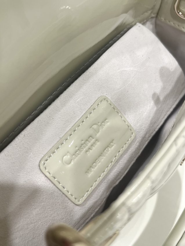 Replica Dior Lady D-Joy Bag White Patent 9 Replica Dior Lady D-Joy Bag White Patent - ultra-realistic fake designer tote
