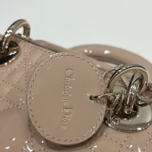 Replica Dior Lady D-Joy Bag Caramel Patent - premium 1:1 fake handbag model