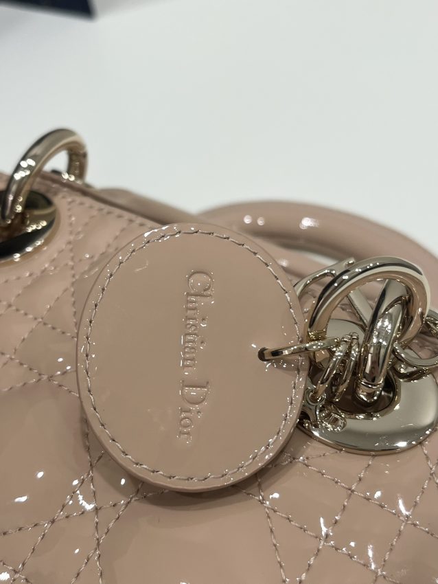 Replica Dior Lady D-Joy Bag Caramel Patent - premium 1:1 fake handbag model
