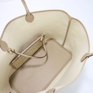 Replica Gucci GG Large Tote Bag Beige 2 Replica Gucci GG Large Tote Bag Beige - high-end fake designer purse