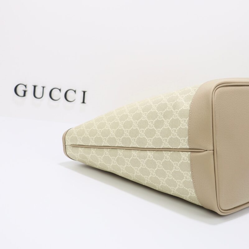 Replica Gucci GG Large Tote Bag Beige 8 Replica Gucci GG Large Tote Bag Beige - premium 1:1 fake handbag model