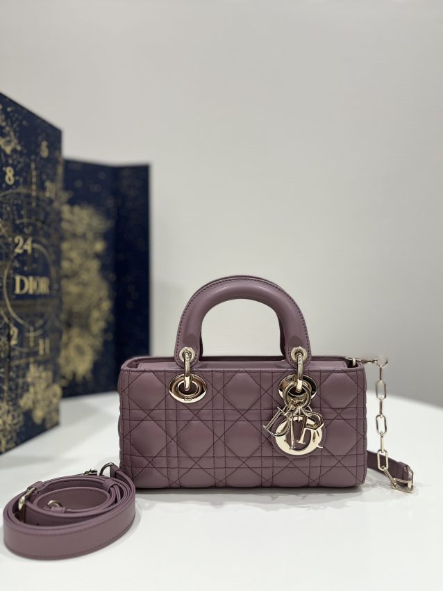 Replica Dior Lady D-Joy Bag Purple 1 Replica Dior Lady D-Joy Bag Purple - high-accuracy replica luxury purse