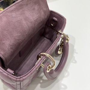 Replica Dior Lady D-Joy Mini Bag Dark Purple 2 Replica Dior Lady D-Joy Mini Bag Dark Purple - top-tier luxury replica shoulder bag