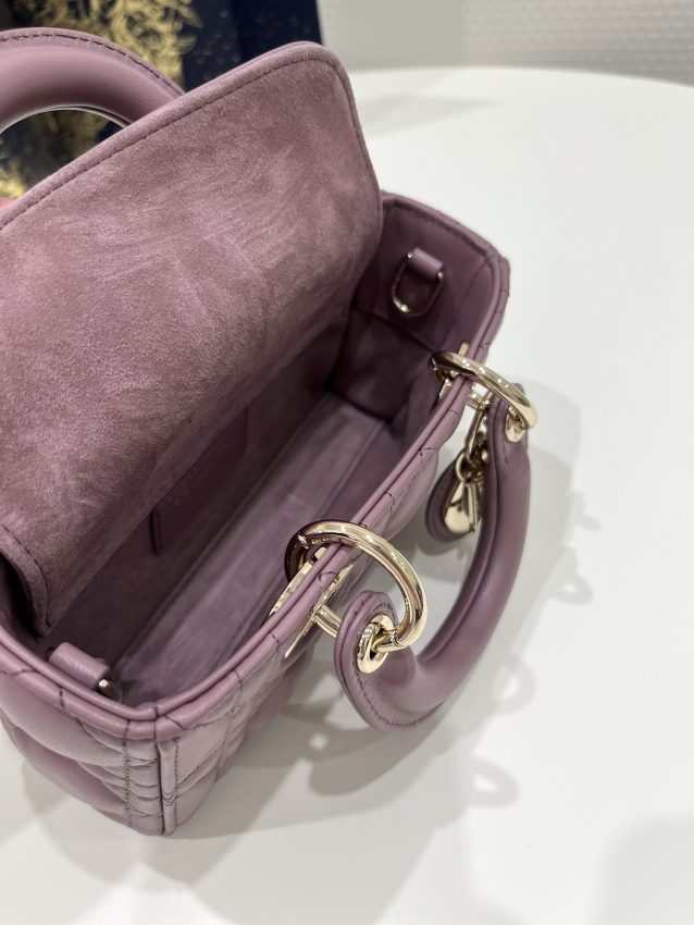 Replica Dior Lady D-Joy Mini Bag Dark Purple 2 Replica Dior Lady D-Joy Mini Bag Dark Purple - top-tier luxury replica shoulder bag