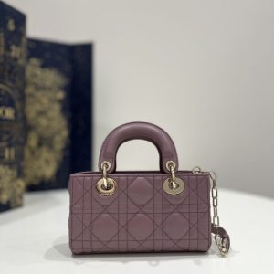 Replica Dior Lady D-Joy Mini Bag Dark Purple 5 Replica Dior Lady D-Joy Mini Bag Dark Purple - best quality luxury bag dupe