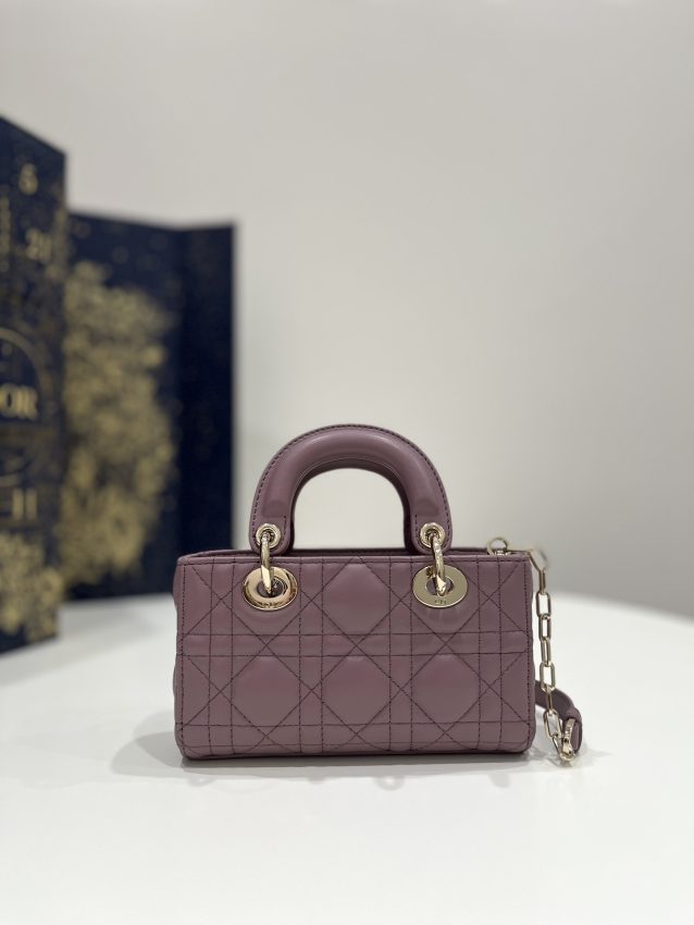 Replica Dior Lady D-Joy Mini Bag Dark Purple 5 Replica Dior Lady D-Joy Mini Bag Dark Purple - best quality luxury bag dupe
