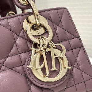 Replica Dior Lady D-Joy Mini Bag Dark Purple 7 Replica Dior Lady D-Joy Mini Bag Dark Purple - 1:1 designer replica handbag