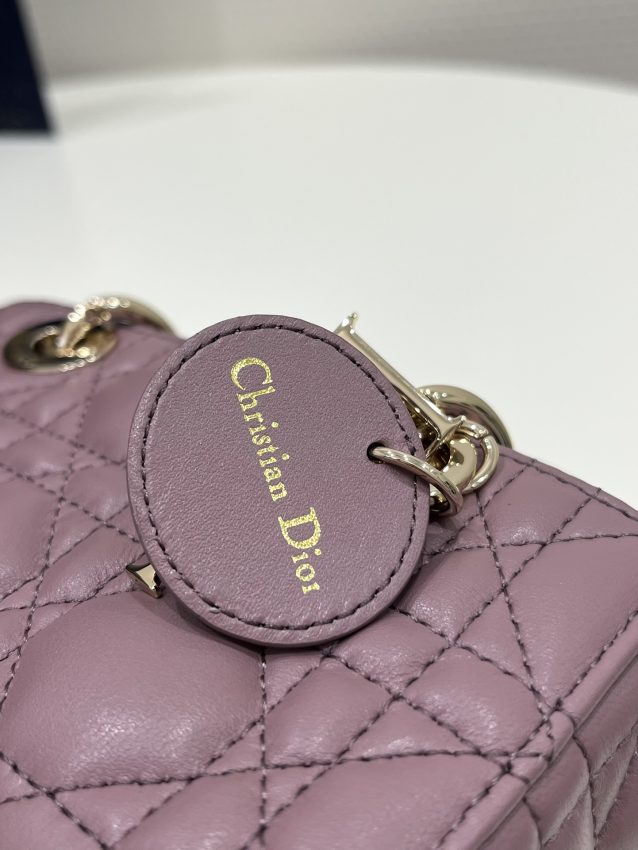 Replica Dior Lady D-Joy Mini Bag Dark Purple 8 Replica Dior Lady D-Joy Mini Bag Dark Purple - best quality luxury bag dupe