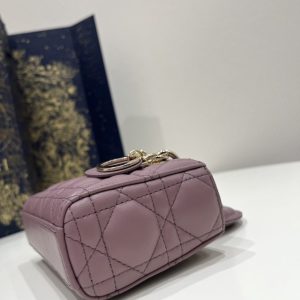 Replica Dior Lady D-Joy Mini Bag Dark Purple 9 Replica Dior Lady D-Joy Mini Bag Dark Purple - best quality luxury bag dupe