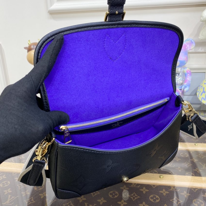 Replica Louis Vuitton Nano Diane Satchel Black - best-selling designer handbag dupe