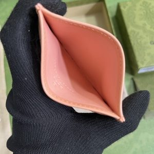Replica Gucci Marmont Card Holder Pink 2 Replica Gucci Marmont Card Holder Pink - authentic-look luxury purse replica
