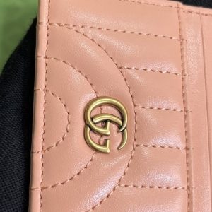 Replica Gucci Marmont Card Holder Pink 7 Replica Gucci Marmont Card Holder Pink - high-accuracy replica luxury purse