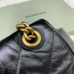 Replica Balenciaga Crush Large Black 2.0 2 Replica Balenciaga Crush Large Black 2.0 - realistic designer-inspired fake bag