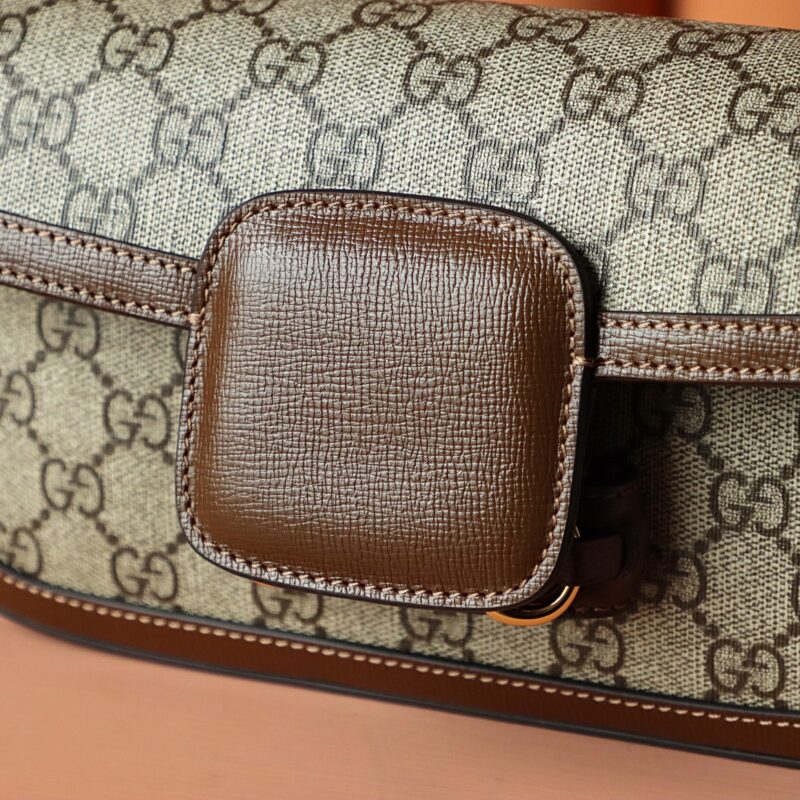 Replica Gucci 𝐇𝐨𝐫𝐬𝐞𝐛𝐢𝐭 𝟏𝟗𝟓𝟓 Baguette Bag - best quality luxury bag dupe