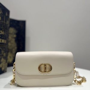 Replica Dior 30 Montaigne Avenue Bag White 1 Replica Dior 30 Montaigne Avenue Bag White - elite superclone designer purse