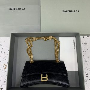Replica Balenciaga Crush Small Black Gold 1 Replica Balenciaga Crush Small Black Gold - best quality luxury bag dupe